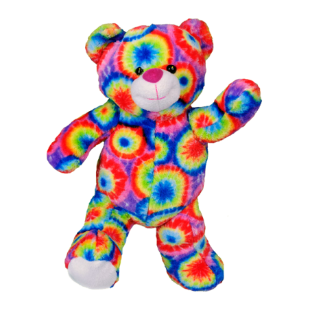 Rainbow Pop – 40 cm Tie-Dye Teddy Bear – Ref. 162 | Stuff-Your-Own Plush