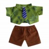40 cm plush dressed – Tropical Chic outfit Y279 – Beach scene