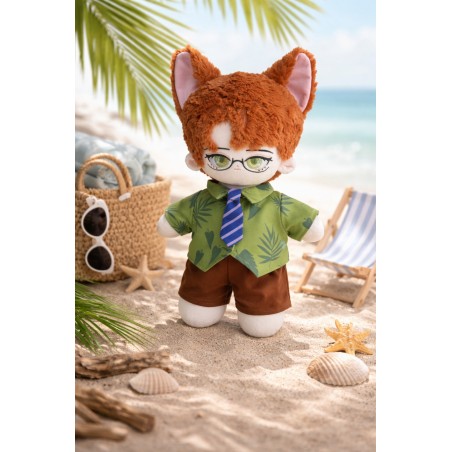 40 cm plush dressed – Tropical Chic outfit Y279 – Beach scene