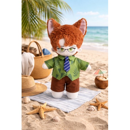 40 cm plush dressed – Tropical Chic outfit Y279 – Beach scene