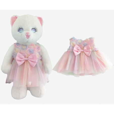 Pastel Bloom Y271 Rock für Plüsch 40 bis 45 cm – sanfte elegante Inszenierung