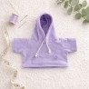 Knuffel 40 tot 45 cm gekleed met lichtpaarse hoodie – Ref Y235