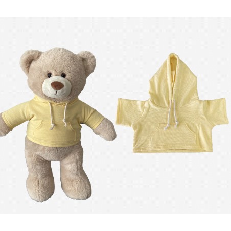 Gele hoodie voor knuffel 40 cm Mon Teddy Bear Ref. Y035