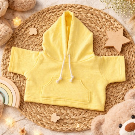 Yellow hoodie for 40 cm plush toy Mon Teddy Bear Ref. Y035