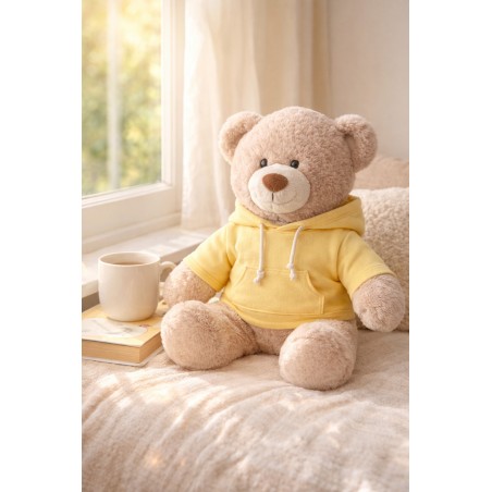 Yellow hoodie for 40 cm plush toy Mon Teddy Bear Ref. Y035