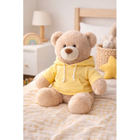 Gelber Hoodie für Plüschtier 40 cm Mon Teddy Bear Ref. Y035