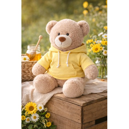 Gele hoodie voor knuffel 40 cm Mon Teddy Bear Ref. Y035