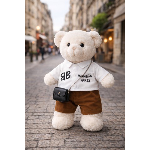 City Explorer Hemd und Shorts Outfit für Plüschtier – Ref. Y245