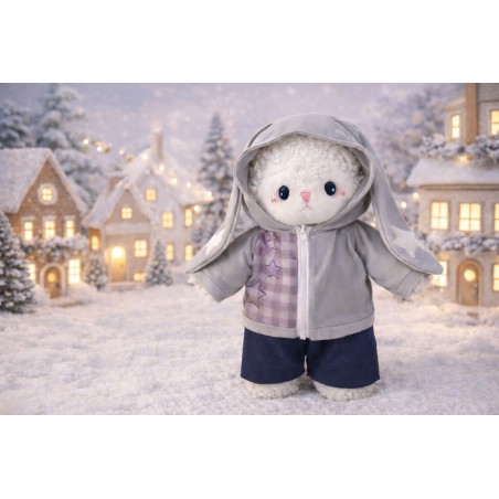 Rabbity Dream Hasenohren Sweat Outfit für Plüschtier – Ref. Y220