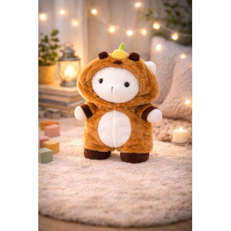 Capybara Bodysuit Ref. Y167 soft brown capybara costume with hood for 38–45 cm plush toy