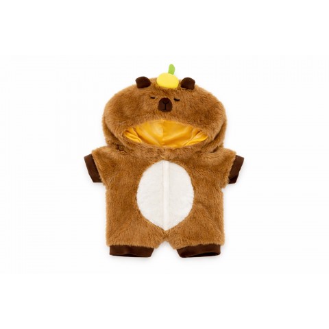 Capybara Bodysuit Ref. Y167 soft brown capybara costume with hood for 38–45 cm plush toy