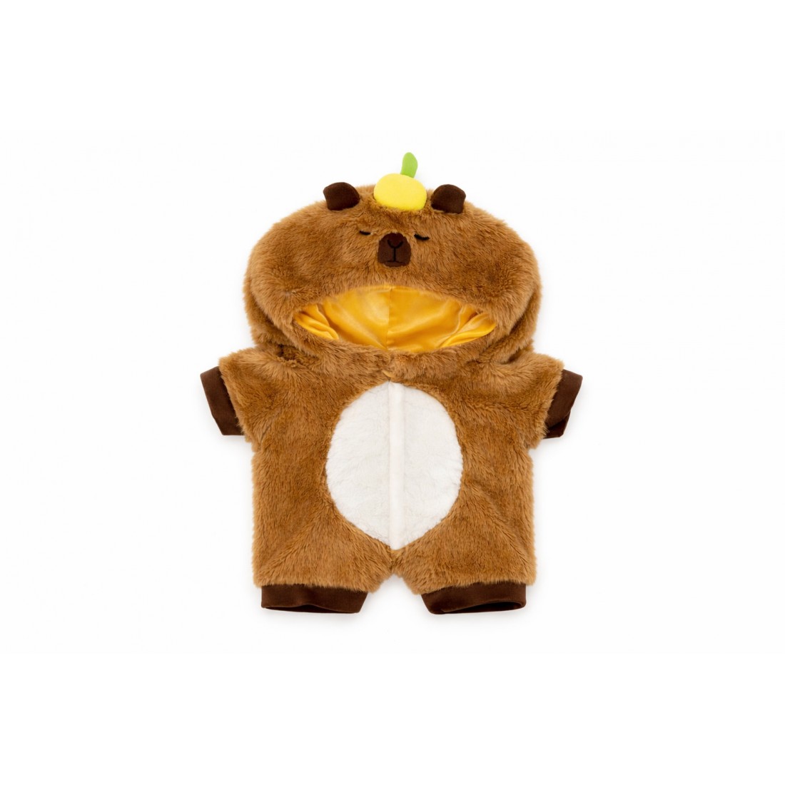 Capybara Bodysuit Ref. Y167 soft brown capybara costume with hood for 38–45 cm plush toy Capybara Bodysuit Ref. Y167 soft brown capybara costume with hood for 38–45 cm plush toy