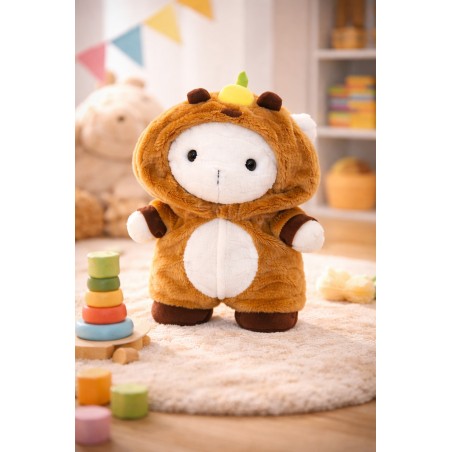 Capybara Bodysuit Ref. Y167 soft brown capybara costume with hood for 38–45 cm plush toy