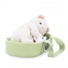 peluche chat bebe sac transport vert Milo Millie MK3000