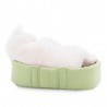 peluche chat bebe sac transport vert Milo Millie MK3000