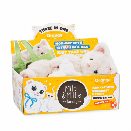 cat plush baby carrier green Milo Millie MK3000