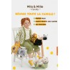 Kat knuffel met baby in draagtas 40 cm – Milo & Millie – MK3000