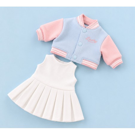 Lucky Doggy L119 – pastel teddyjasje en witte jurk
