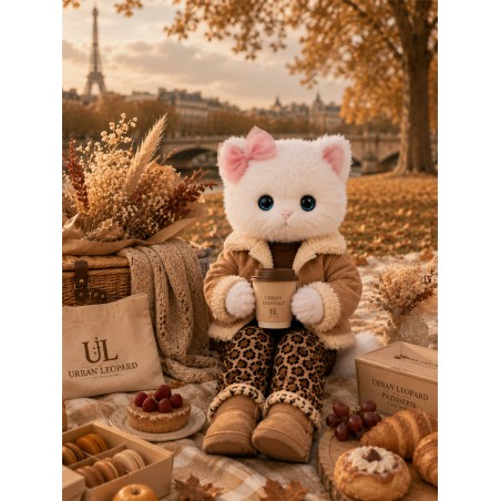 Lucky Doggy Urban Leopard L131 – Outfit mit Wildlederjacke und Leopardenmuster.
