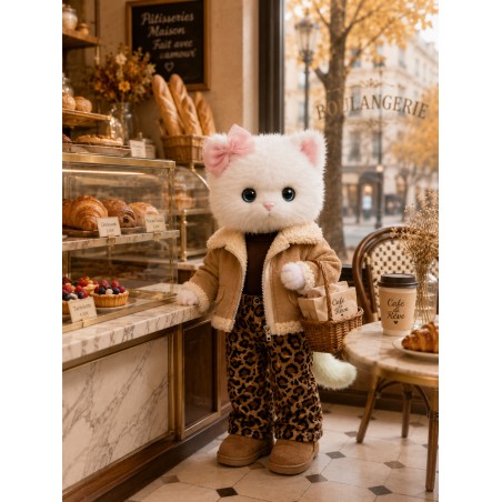 Lucky Doggy Urban Leopard L131 – Outfit mit Wildlederjacke und Leopardenmuster.