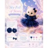 Lucky Doggy Starlight Night L130 – Tüllkleid blau mit goldenen Sternen.