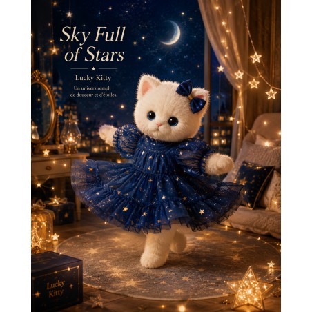 Kleidung für Lucky Doggy Plüsch 38 cm – Set „Sky Full of Stars“ – Ref. L130
