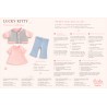 Lucky Doggy L125 Sweet College – blouson teddy gris et rose"