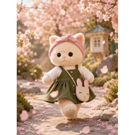 Lucky Doggy L124 – green dress and bunny bag
