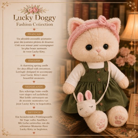Lucky Doggy L124 – green dress and bunny bag