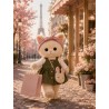 Ensemble Lucky Doggy L124 – robe verte et sac lapin