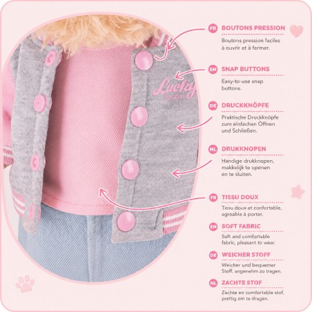 Kleurboek en stickers Lucky Doggy Urban Teddy LD6/125