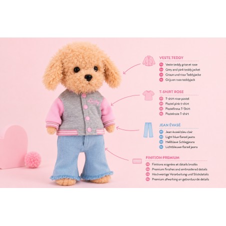 Kleurboek en stickers Lucky Doggy Urban Teddy LD6/125
