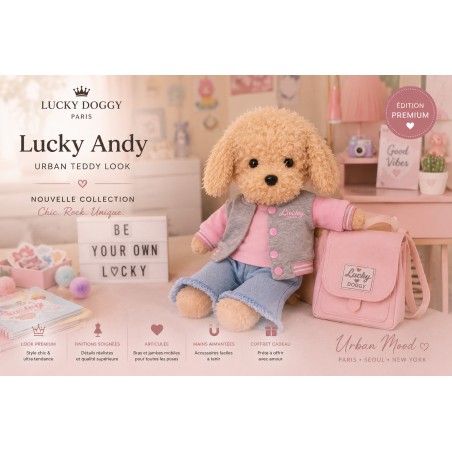 Lucky Doggy Lucky Andy Urban Teddy LD6/125 plush with gift box