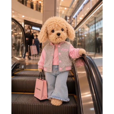 Kleurboek en stickers Lucky Doggy Urban Teddy LD6/125