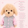 Lucky Doggy Lucky Andy – Urban Teddy LD6125 – Peluche 40 cm avec veste teddy rose et jean évasé