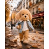 Lucky Doggy Lucky Andy Denim Style LD6/123 knuffel met geschenkdoos