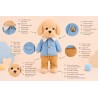 Lucky Doggy Lucky Andy Denim Style LD6/123 knuffel met geschenkdoos