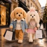 Lucky Doggy Lucky Andy Denim Style LD6/123 knuffel met geschenkdoos