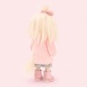 Lucky Yoyo Lavender Evening Réf. LD5/100 – Peluche Lucky Doggy articulée manteau rose et robe grise