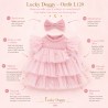 Lucky Doggy L120 – roze tulejurk met strik