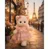 Lucky Doggy L120 – pink tulle dress with matching bow