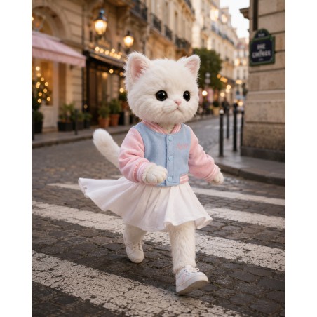 Lucky Doggy L119 – Pastelljacke und Faltenkleid