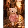 Lucky Doggy manteau rose ceinturé Lavender Evening L116 pour peluche
