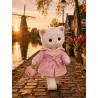 Lucky Doggy roze jas met ceintuur Lavender Evening L116 voor knuffe