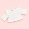Lucky Doggy – Pink Corduroy Dress and Frilled Top L114