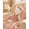 Lucky Doggy L114 robe salopette rose et haut volanté pour peluche