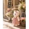Lucky Doggy L114 robe salopette rose et haut volanté pour peluche