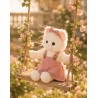 Lucky Doggy – Pink Corduroy Dress and Frilled Top L114