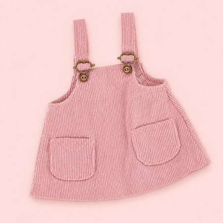 Lucky Doggy L114 robe salopette rose et haut volanté pour peluche