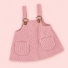 Lucky Doggy L114 robe salopette rose et haut volanté pour peluche